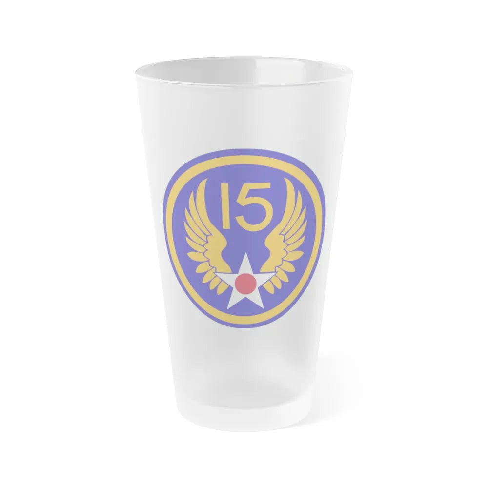 15 Air Force (U.S. Army) Frosted Pint Glass 16oz-Go Mug Yourself