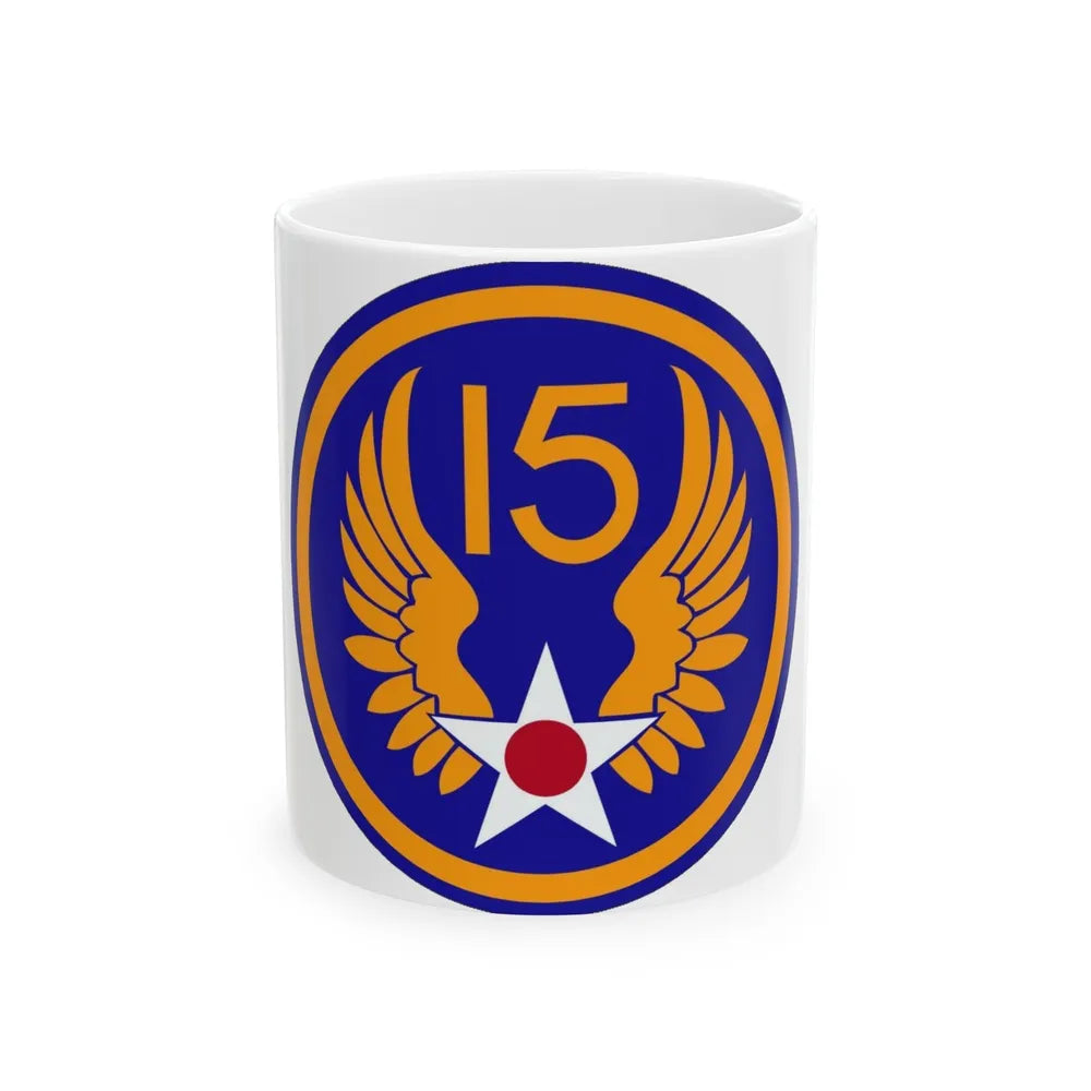 15 Air Force (U.S. Army) White Coffee Mug-11oz-Go Mug Yourself