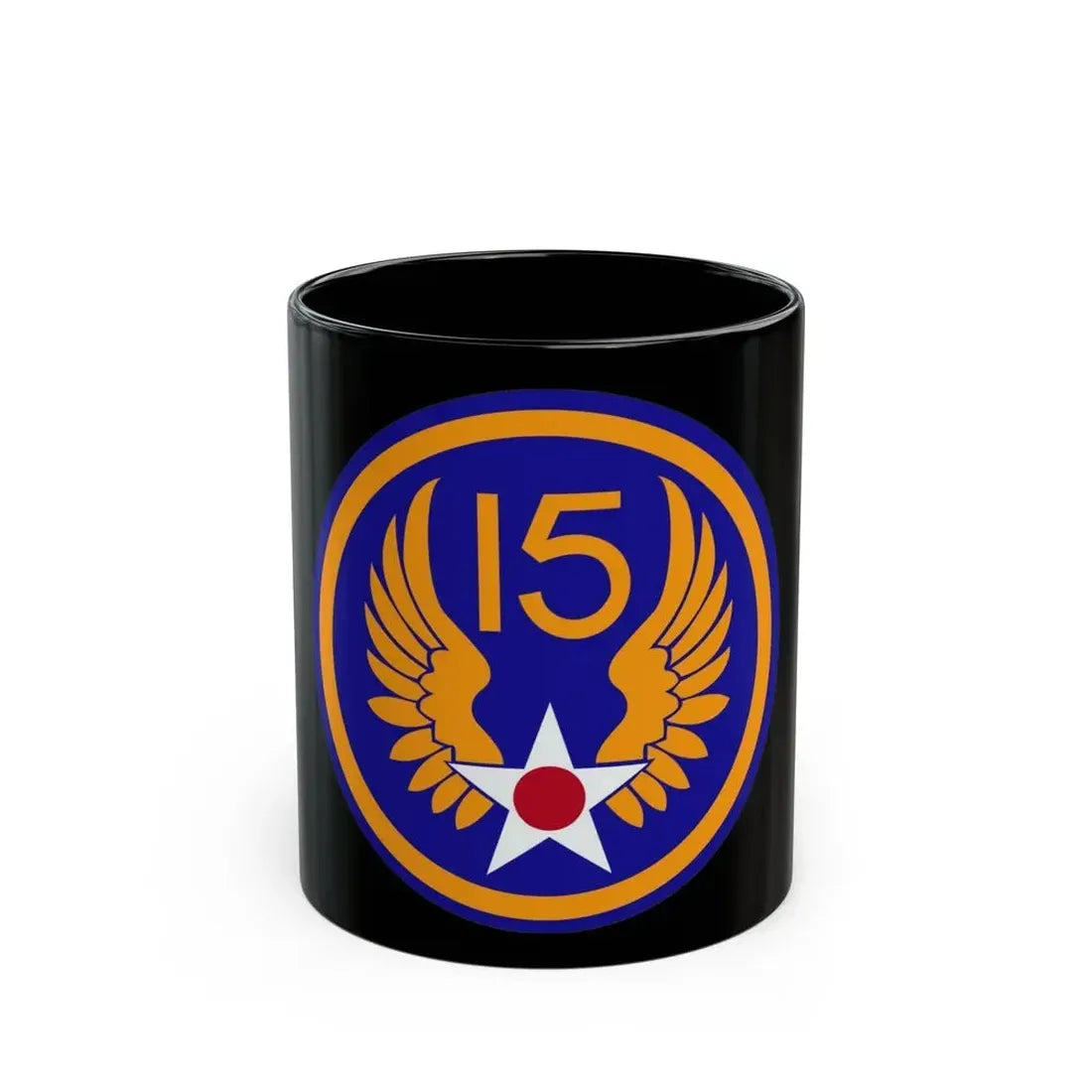 15 Air Force (U.S. Army) Black Coffee Mug - Go Mug Yourself