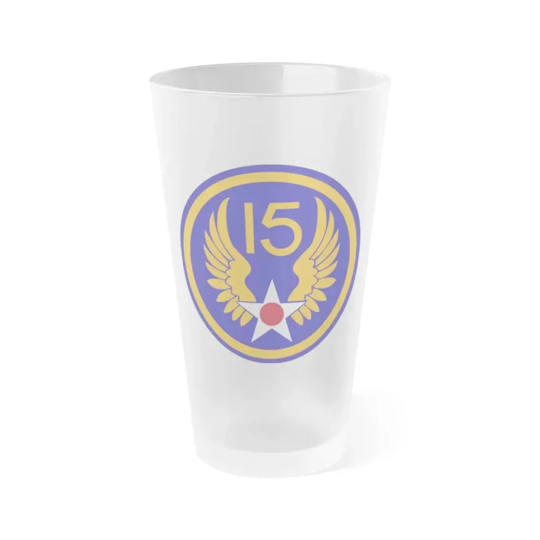 15 Air Force (U.S. Army) Frosted Pint Glass 16oz Default Title - Go Mug Yourself