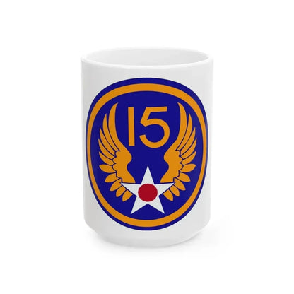 15 Air Force (U.S. Army) White Coffee Mug 15oz - Go Mug Yourself