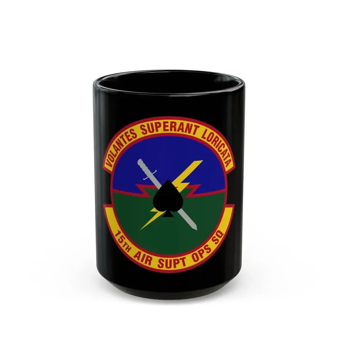 15 Air Support Operations Squadron ACC (U.S. Air Force) Black Coffee Mug 15oz - Go Mug Yourself