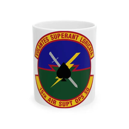 15 Air Support Operations Squadron ACC (U.S. Air Force) White Coffee Mug 11oz - Go Mug Yourself