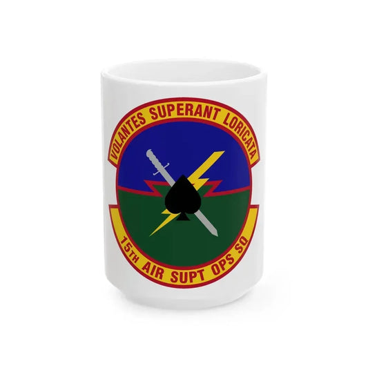 15 Air Support Operations Squadron ACC (U.S. Air Force) White Coffee Mug 15oz - Go Mug Yourself