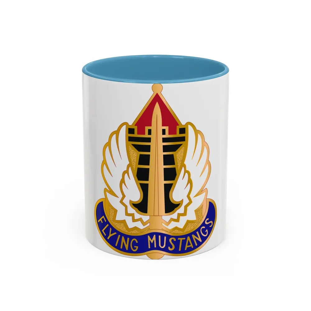 15 Aviation Group (U.S. Army) Accent Coffee Mug-11oz-Light Blue-Go Mug Yourself