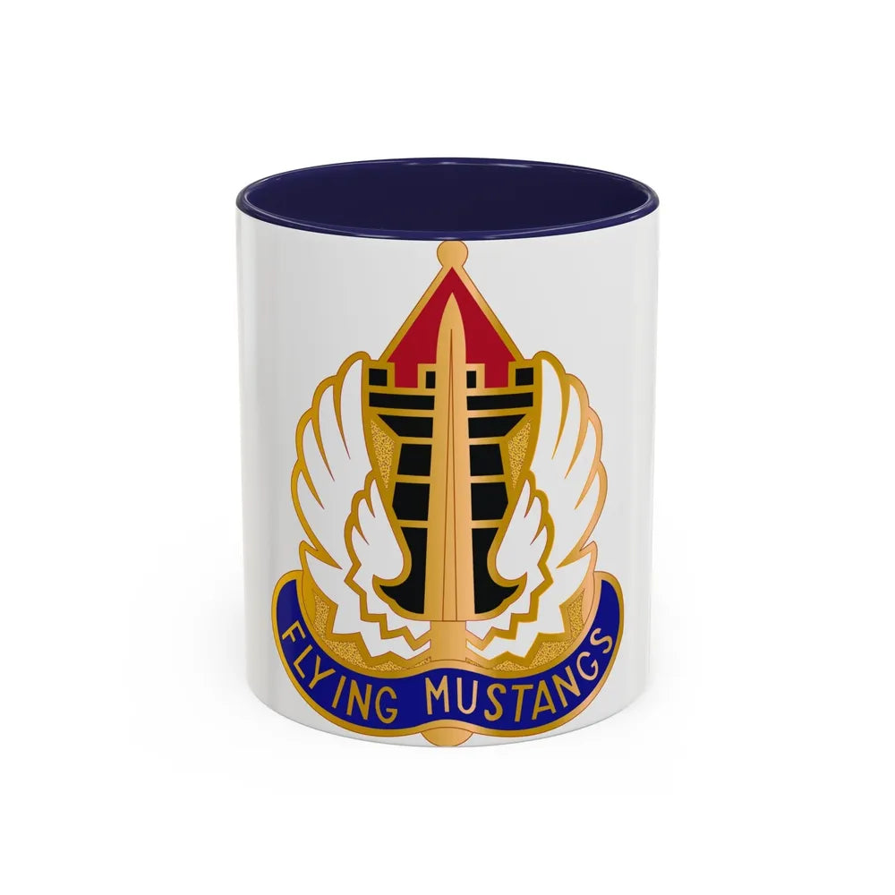 15 Aviation Group (U.S. Army) Accent Coffee Mug-11oz-Navy-Go Mug Yourself