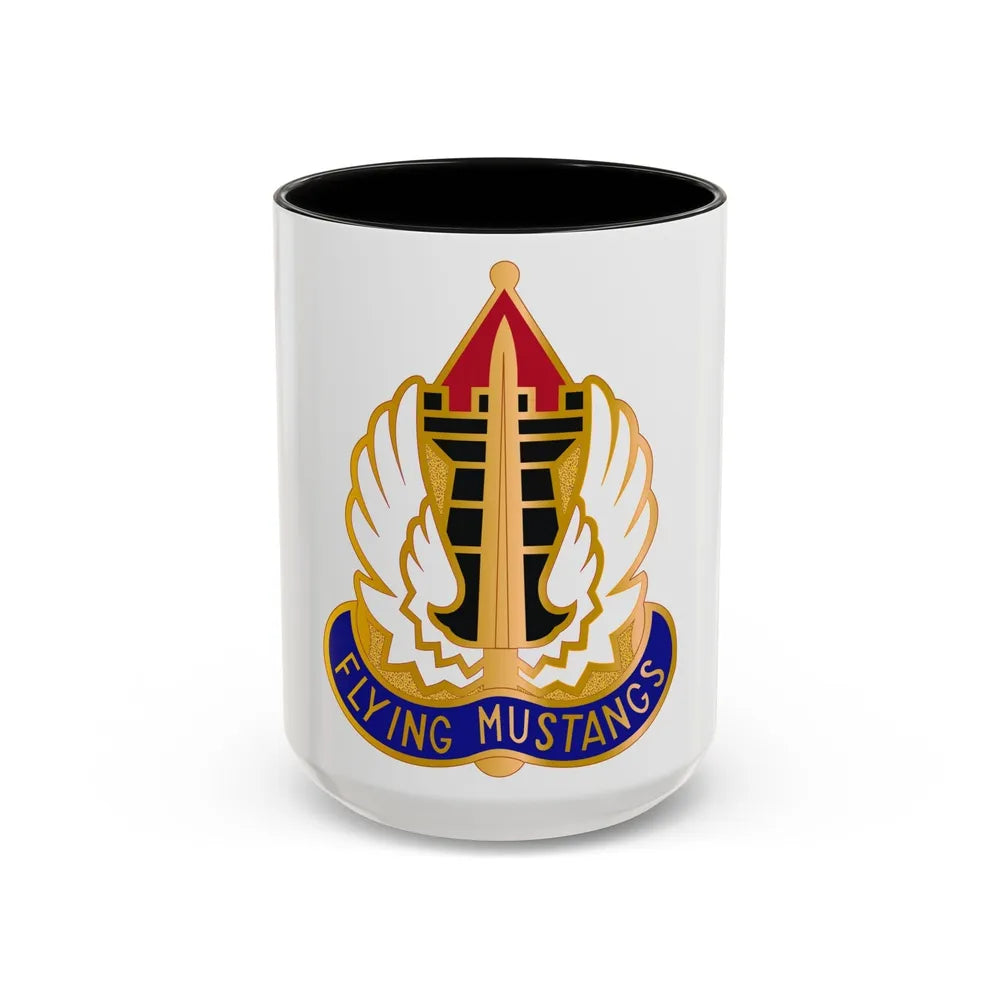 15 Aviation Group (U.S. Army) Accent Coffee Mug-15oz-Black-Go Mug Yourself