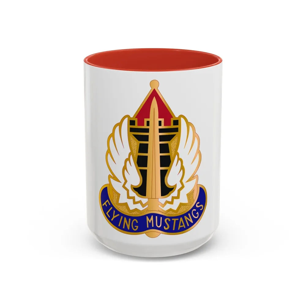 15 Aviation Group (U.S. Army) Accent Coffee Mug-15oz-Red-Go Mug Yourself