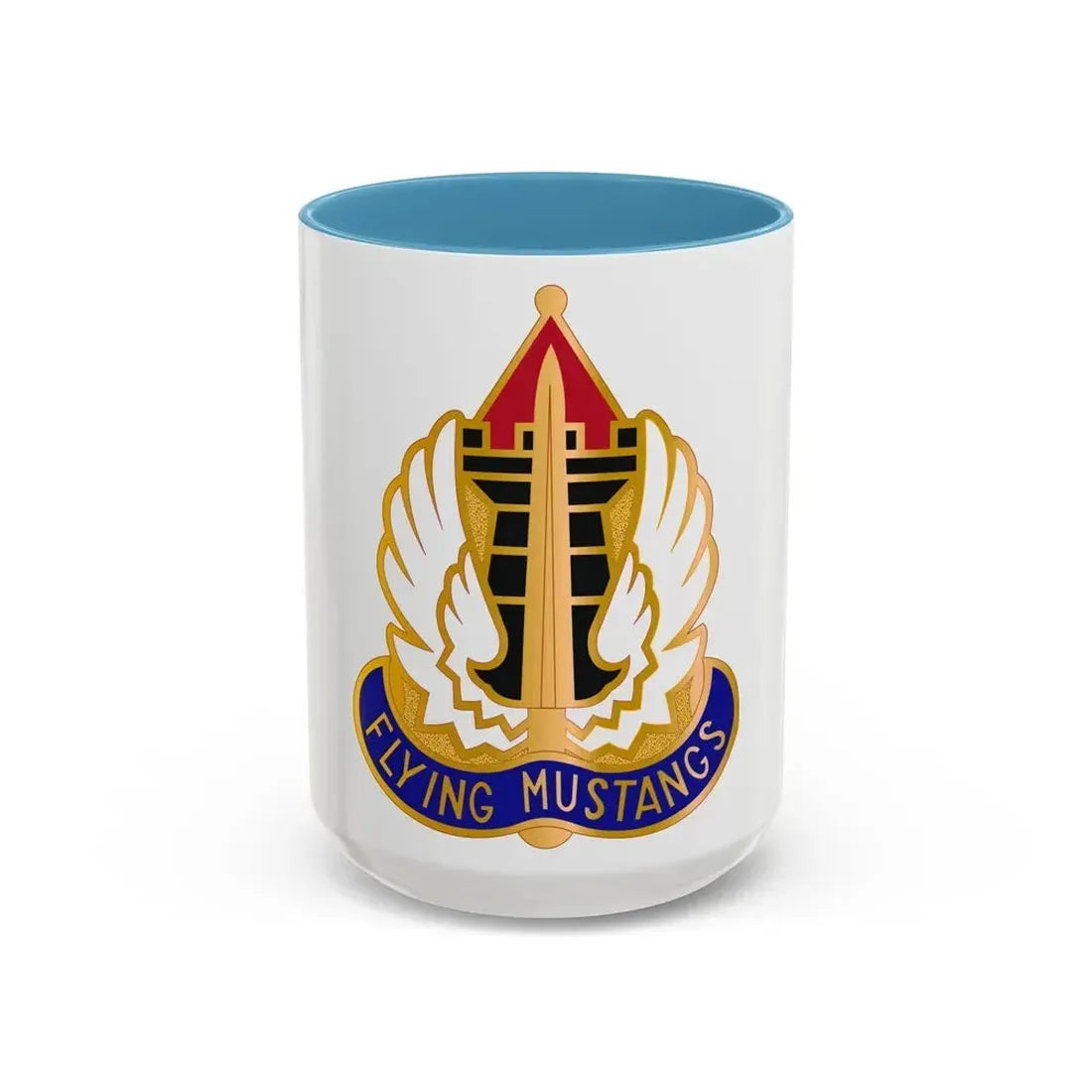 15 Aviation Group (U.S. Army) Accent Coffee Mug 15oz Light Blue - Go Mug Yourself