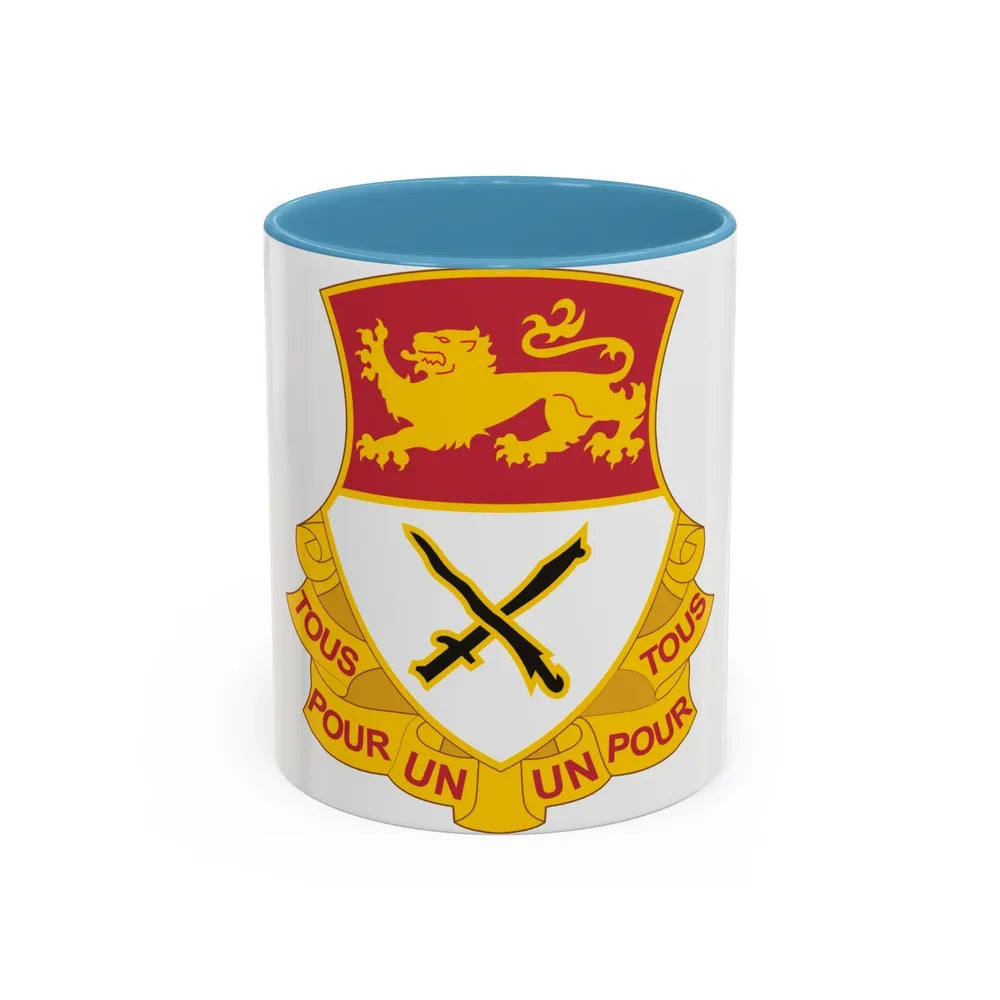 15 Cavalry Regiment (U.S. Army) Accent Coffee Mug-11oz-Light Blue-Go Mug Yourself