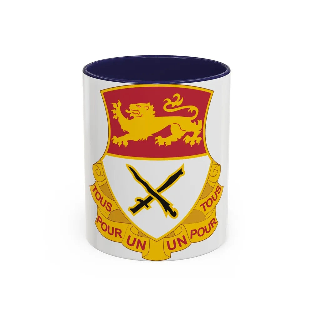 15 Cavalry Regiment (U.S. Army) Accent Coffee Mug-11oz-Navy-Go Mug Yourself