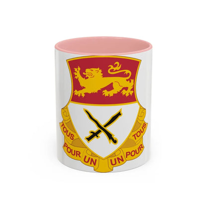 15 Cavalry Regiment (U.S. Army) Accent Coffee Mug-11oz-Pink-Go Mug Yourself