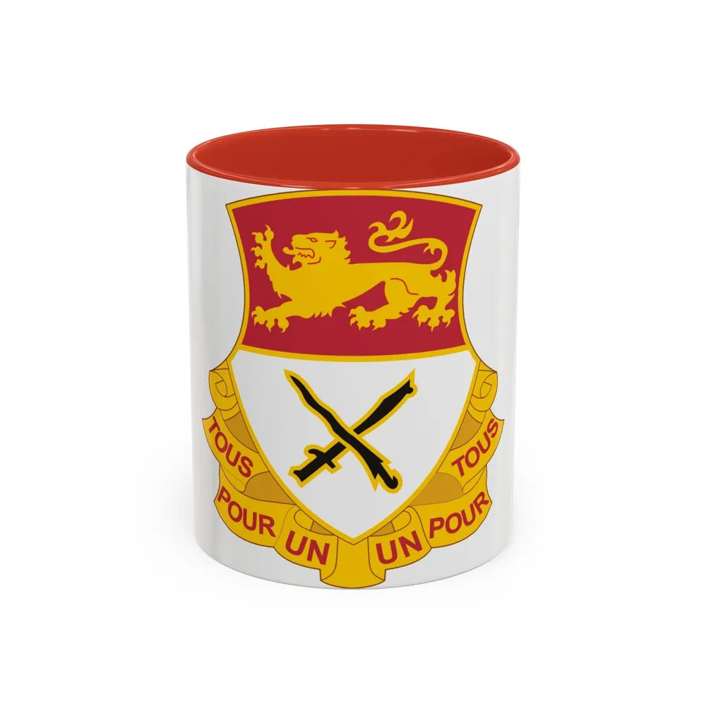 15 Cavalry Regiment (U.S. Army) Accent Coffee Mug-11oz-Red-Go Mug Yourself