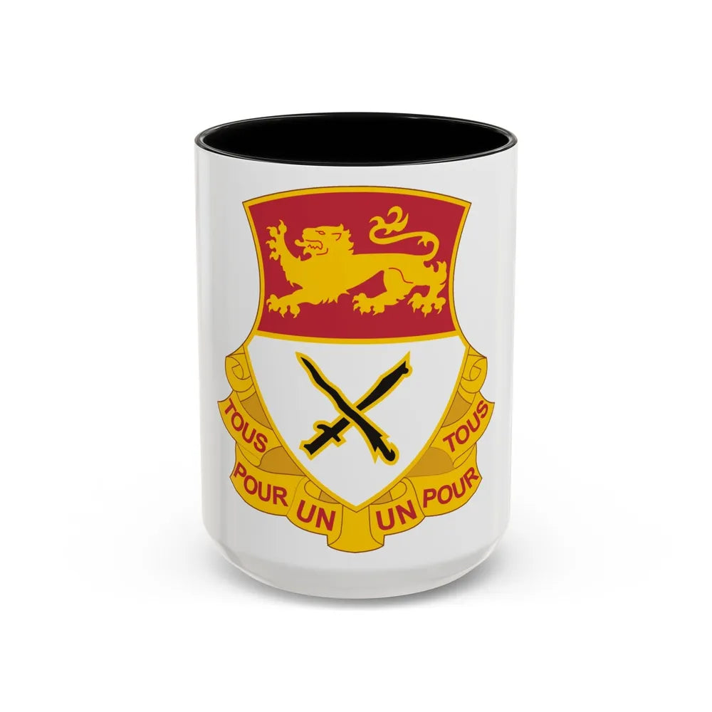 15 Cavalry Regiment (U.S. Army) Accent Coffee Mug-15oz-Black-Go Mug Yourself