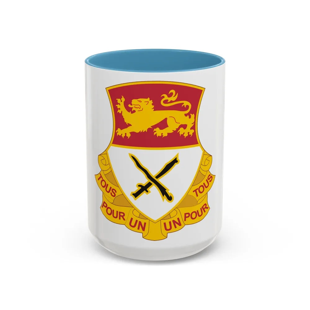 15 Cavalry Regiment (U.S. Army) Accent Coffee Mug-15oz-Light Blue-Go Mug Yourself