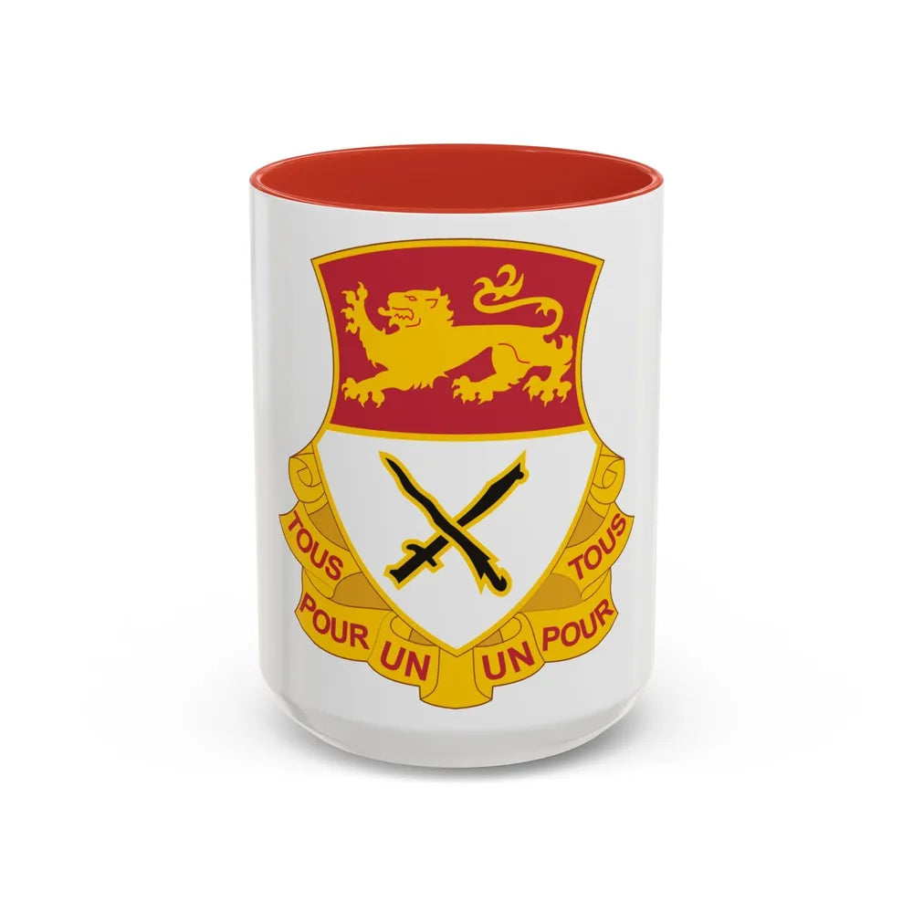 15 Cavalry Regiment (U.S. Army) Accent Coffee Mug-15oz-Navy-Go Mug Yourself