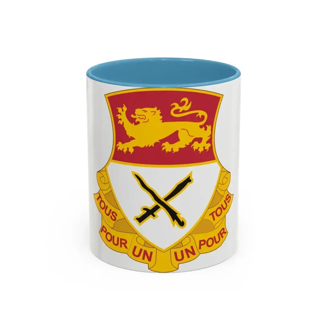 15 Cavalry Regiment (U.S. Army) Accent Coffee Mug 11oz Light Blue - Go Mug Yourself