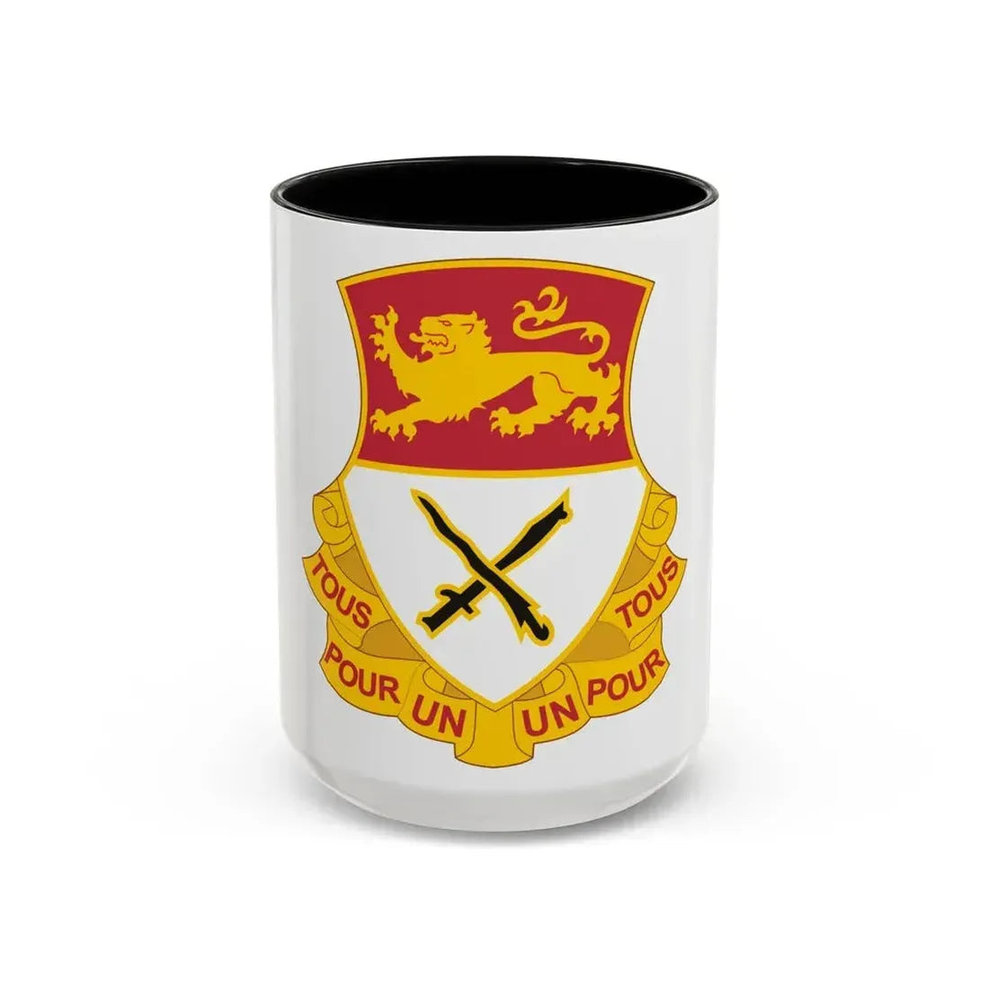 15 Cavalry Regiment (U.S. Army) Accent Coffee Mug 15oz Black - Go Mug Yourself