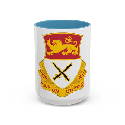 15 Cavalry Regiment (U.S. Army) Accent Coffee Mug 15oz Light Blue - Go Mug Yourself