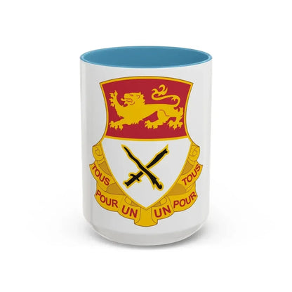 15 Cavalry Regiment (U.S. Army) Accent Coffee Mug 15oz Light Blue - Go Mug Yourself