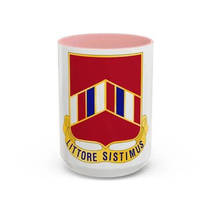 15 Coast Artillery Regiment (U.S. Army) Accent Coffee Mug 15oz Pink - Go Mug Yourself