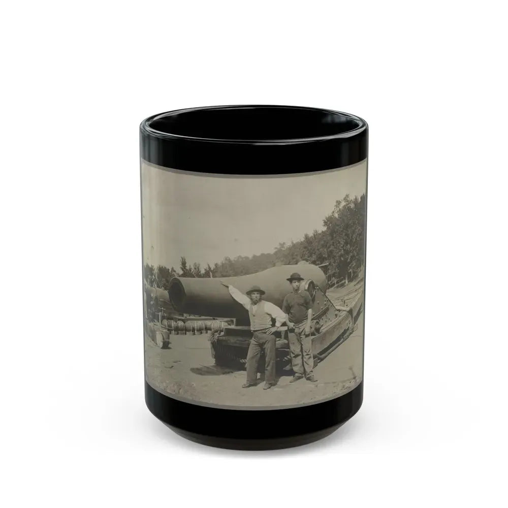 15 In. Gun Near Wash., D.C. Aug. 1865 (U.S. Civil War) Black Coffee Mug 15oz - Go Mug Yourself