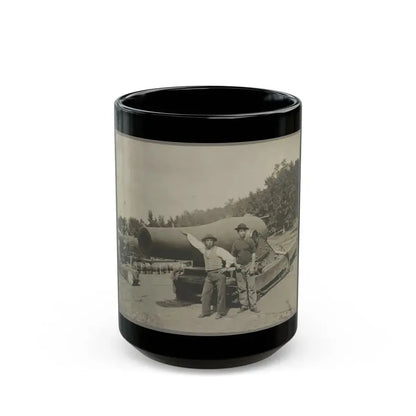 15 In. Gun Near Wash., D.C. Aug. 1865 (U.S. Civil War) Black Coffee Mug 15oz - Go Mug Yourself