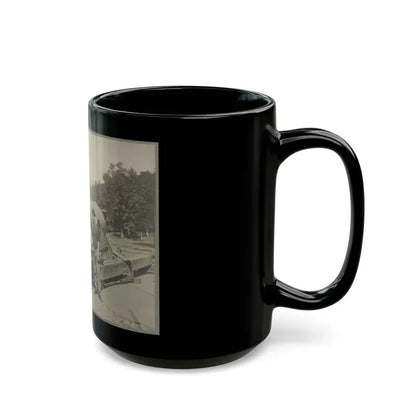 15 In. Gun Near Wash., D.C. Aug. 1865 (U.S. Civil War) Black Coffee Mug - Go Mug Yourself