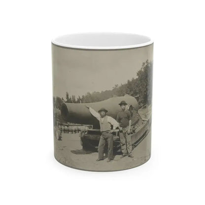 15 In. Gun Near Wash., D.C. Aug. 1865 (U.S. Civil War) White Coffee Mug 11oz - Go Mug Yourself