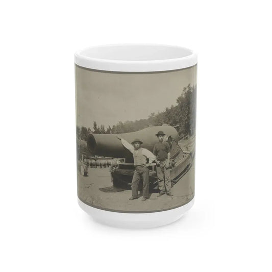 15 In. Gun Near Wash., D.C. Aug. 1865 (U.S. Civil War) White Coffee Mug 15oz - Go Mug Yourself