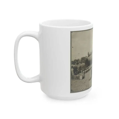 15 In. Gun Near Wash., D.C. Aug. 1865 (U.S. Civil War) White Coffee Mug - Go Mug Yourself