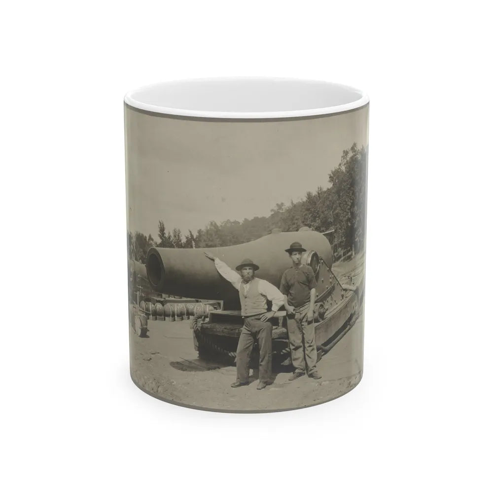15 In. Gun Near Wash., D.C. Aug. 1865 (U.S. Civil War) White Coffee Mug-11oz-Go Mug Yourself