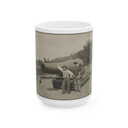 15 In. Gun Near Wash., D.C. Aug. 1865 (U.S. Civil War) White Coffee Mug-15oz-Go Mug Yourself