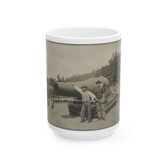 15 In. Gun Near Wash., D.C. Aug. 1865 (U.S. Civil War) White Coffee Mug-15oz-Go Mug Yourself