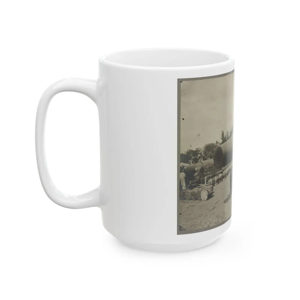 15 In. Gun Near Wash., D.C. Aug. 1865 (U.S. Civil War) White Coffee Mug-Go Mug Yourself
