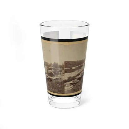 15-Inch (I.E. 13-Inch) Mortar,  Dictator  In The Works In Front Of Petersburg, Va. View From The North, September 1, 1864 (U.S. Civil War) Pint Glass 16oz 16oz - Go Mug Yourself