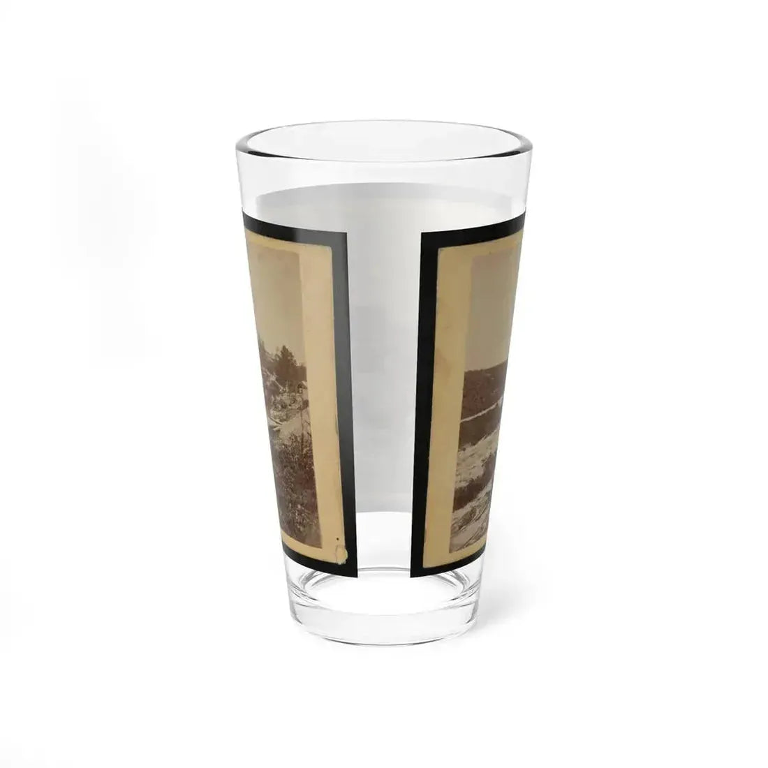 15-Inch (I.E. 13-Inch) Mortar,  Dictator  In The Works In Front Of Petersburg, Va. View From The North, September 1, 1864 (U.S. Civil War) Pint Glass 16oz - Go Mug Yourself