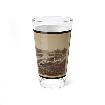 15-Inch (I.E. 13-Inch) Mortar,  Dictator  In The Works In Front Of Petersburg, Va. View From The North, September 1, 1864 (U.S. Civil War) Pint Glass 16oz - Go Mug Yourself