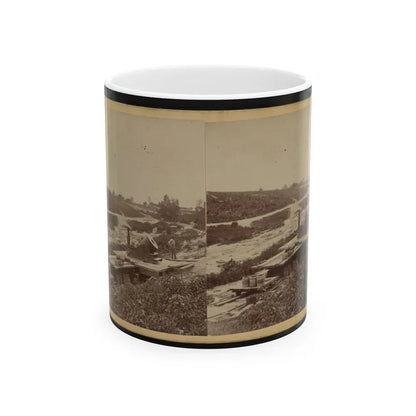 15-Inch (I.E. 13-Inch) Mortar,  Dictator  In The Works In Front Of Petersburg, Va. View From The North, September 1, 1864 (U.S. Civil War) White Coffee Mug 11oz - Go Mug Yourself