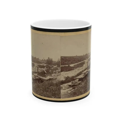 15-Inch (I.E. 13-Inch) Mortar,  Dictator  In The Works In Front Of Petersburg, Va. View From The North, September 1, 1864 (U.S. Civil War) White Coffee Mug 11oz - Go Mug Yourself