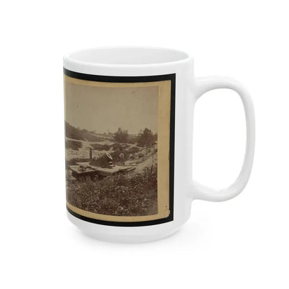 15-Inch (I.E. 13-Inch) Mortar,  Dictator  In The Works In Front Of Petersburg, Va. View From The North, September 1, 1864 (U.S. Civil War) White Coffee Mug - Go Mug Yourself