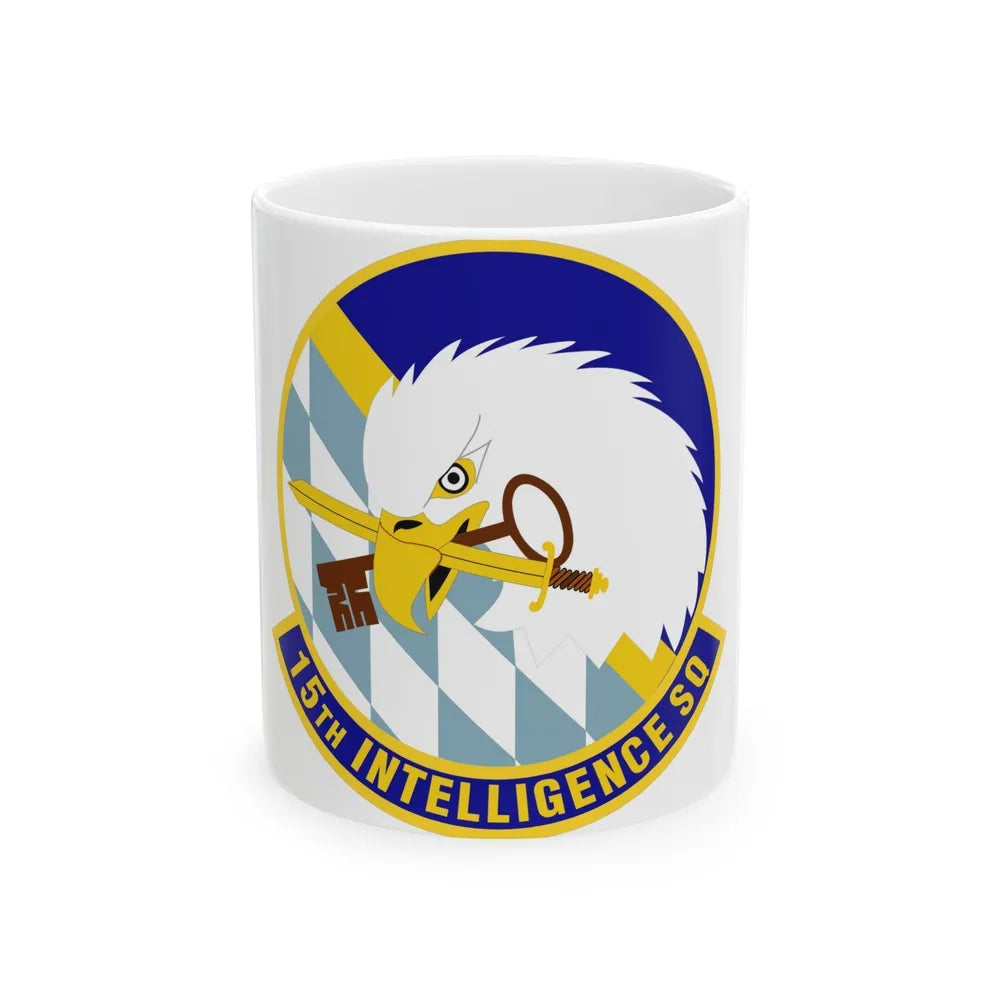 15 Intelligence Squadron ACC (U.S. Air Force) White Coffee Mug-11oz-Go Mug Yourself