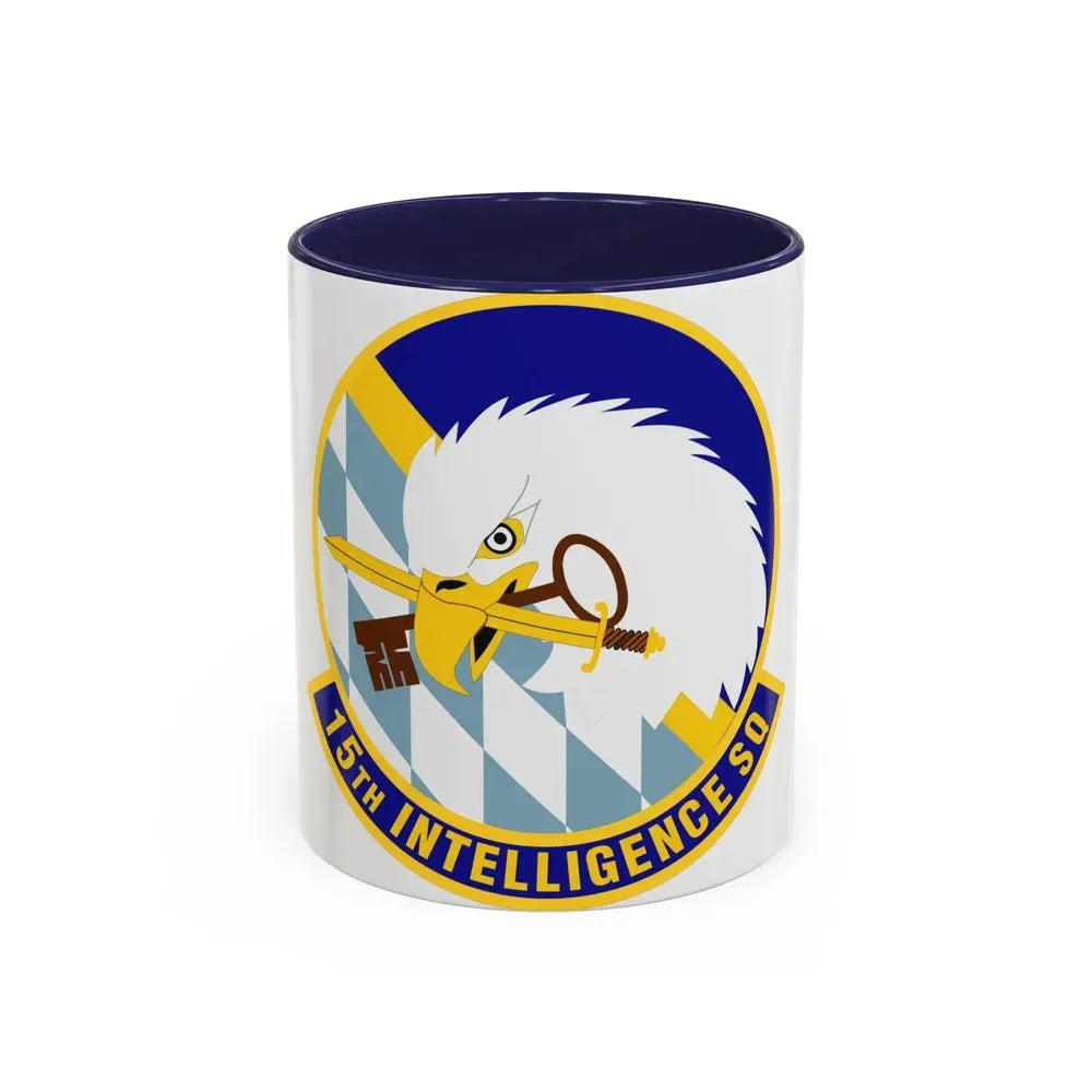 15 Intelligence Squadron ACC (U.S. Air Force) Accent Coffee Mug 11oz Navy - Go Mug Yourself