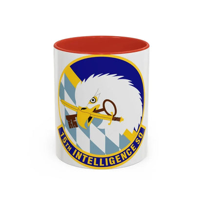 15 Intelligence Squadron ACC (U.S. Air Force) Accent Coffee Mug 11oz Red - Go Mug Yourself