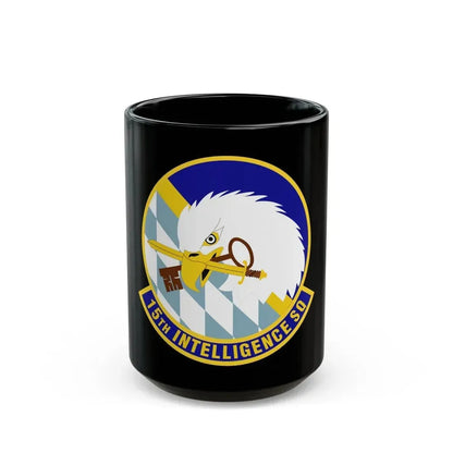 15 Intelligence Squadron ACC (U.S. Air Force) Black Coffee Mug 15oz - Go Mug Yourself
