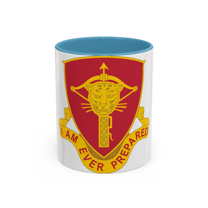 15 Ordnance Battalion (U.S. Army) Accent Coffee Mug-11oz-Light Blue-Go Mug Yourself