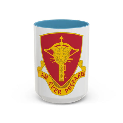 15 Ordnance Battalion (U.S. Army) Accent Coffee Mug-15oz-Light Blue-Go Mug Yourself