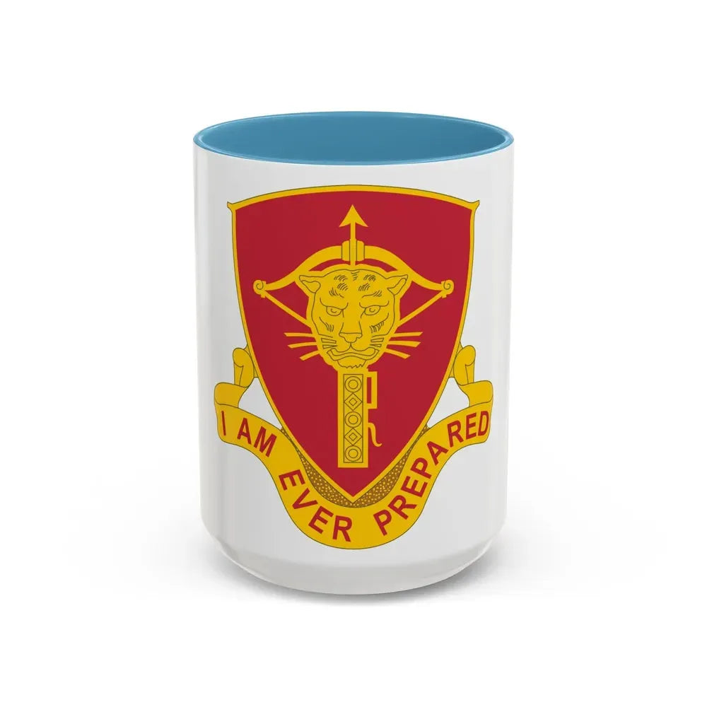 15 Ordnance Battalion (U.S. Army) Accent Coffee Mug 15oz Light Blue - Go Mug Yourself