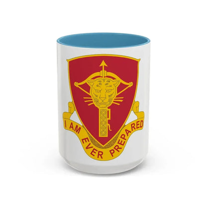 15 Ordnance Battalion (U.S. Army) Accent Coffee Mug 15oz Light Blue - Go Mug Yourself