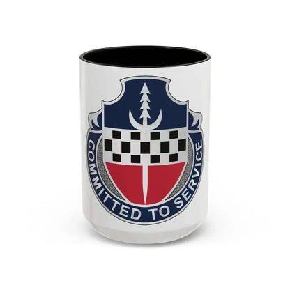15 Personnel Services Battalion (U.S. Army) Accent Coffee Mug 15oz Black - Go Mug Yourself